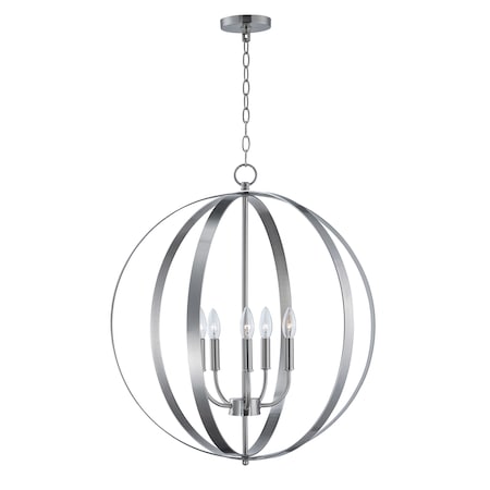 Maxim Lighting Provident 5-Light 24" Wide Satin Nickel Pendant Light 10032SN